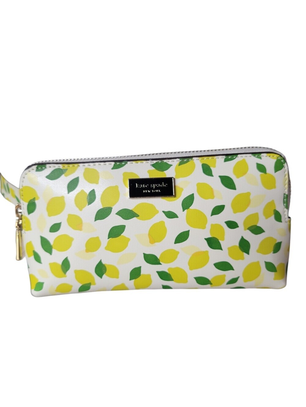 Kate Spade NY Zip Top Yellow Lemon Print Leather Belt Bag - Picture 2 of 12